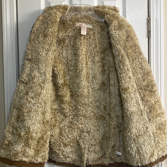 VTG Abercrombie & Fitch Corduroy Sherpa Lined Coat Size S - Picture 2 of 9